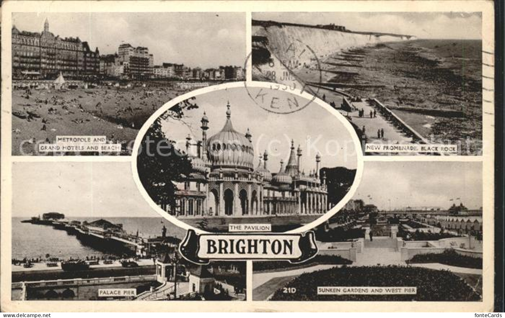 11498839 Brighton East Sussex The Pavillon Metropole And Grand Hotels New Promen - Other & Unclassified