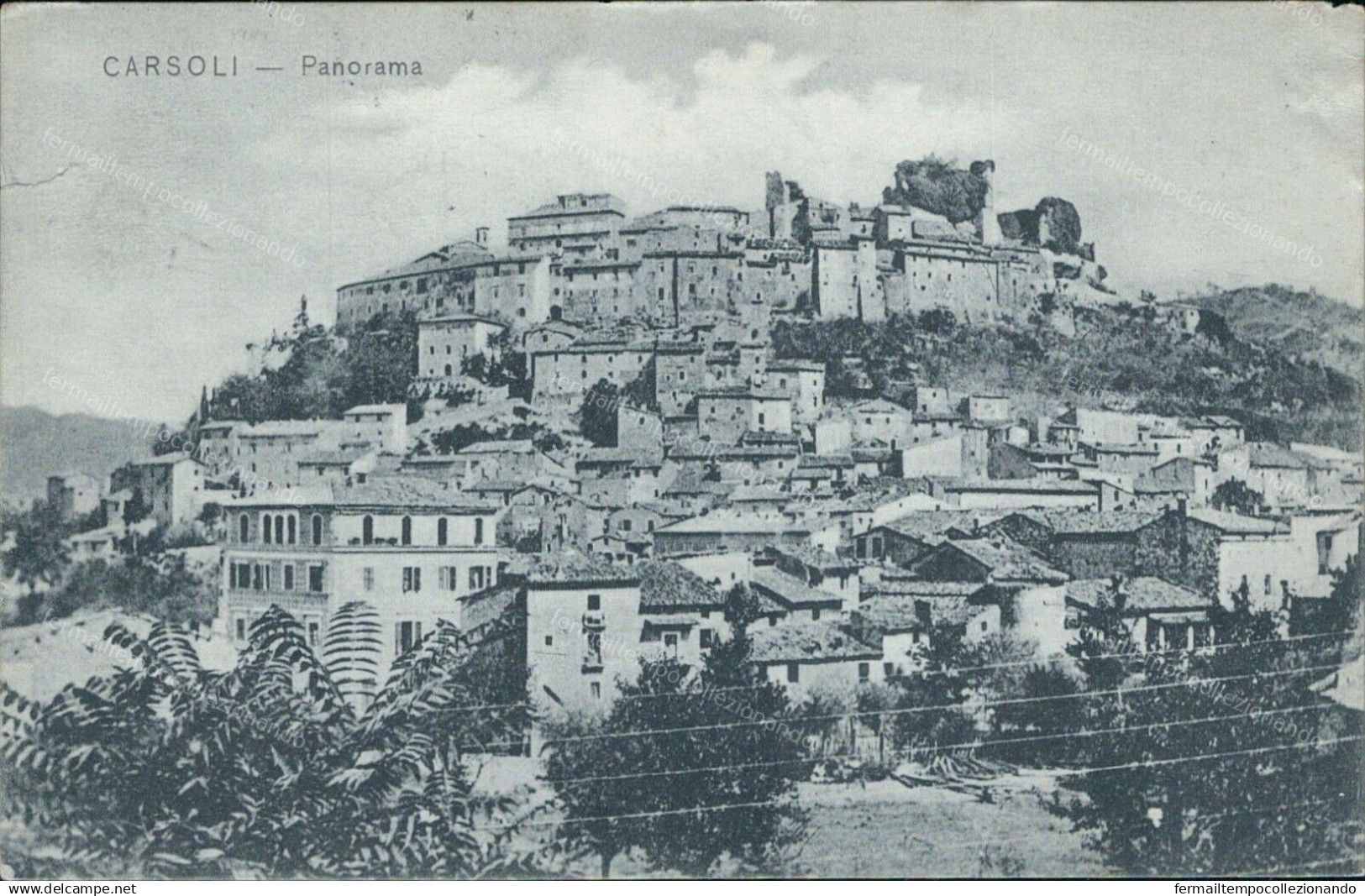 Cs303 Cartolina Carsoli Panorama Provincia Di L'aquila Abruzzo - L'Aquila