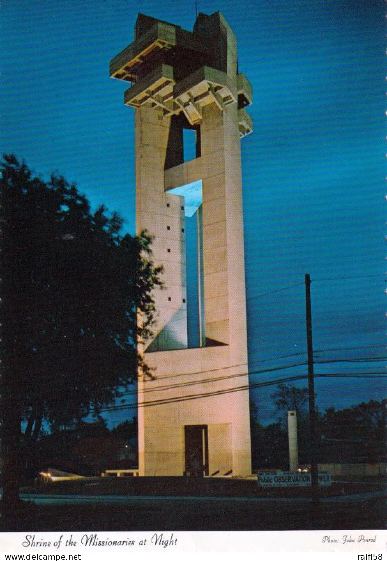 1 AK USA / Michigan * Shrine Of The Missionaries At Night -  Ein 64 M Hoher Aussichtsturm In Der Stadt Sault Ste. Marie - Altri & Non Classificati