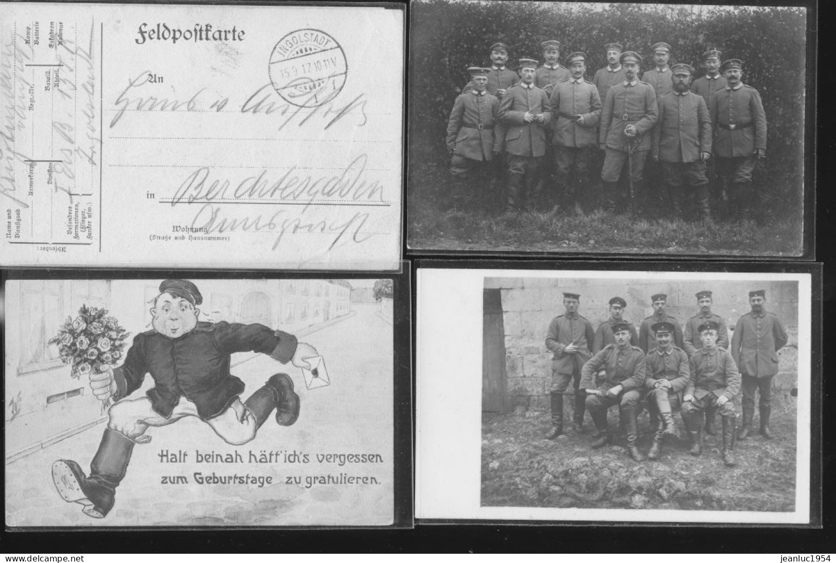 GROSSE COLLECTION CARTES CARTES POSTALES ALLEMANDES ET DE PHOTOS ET DOCUMENTS DE 1914 A 1918 GUERRE - Guerra 1914-18