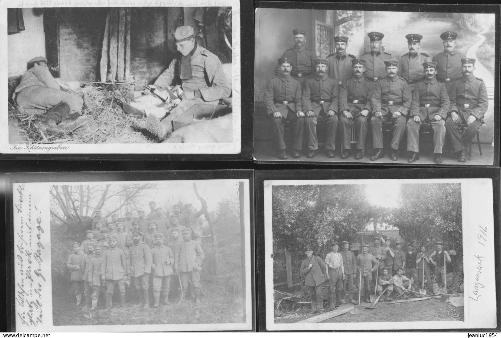 GROSSE COLLECTION CARTES CARTES POSTALES ALLEMANDES ET DE PHOTOS ET DOCUMENTS DE 1914 A 1918 GUERRE