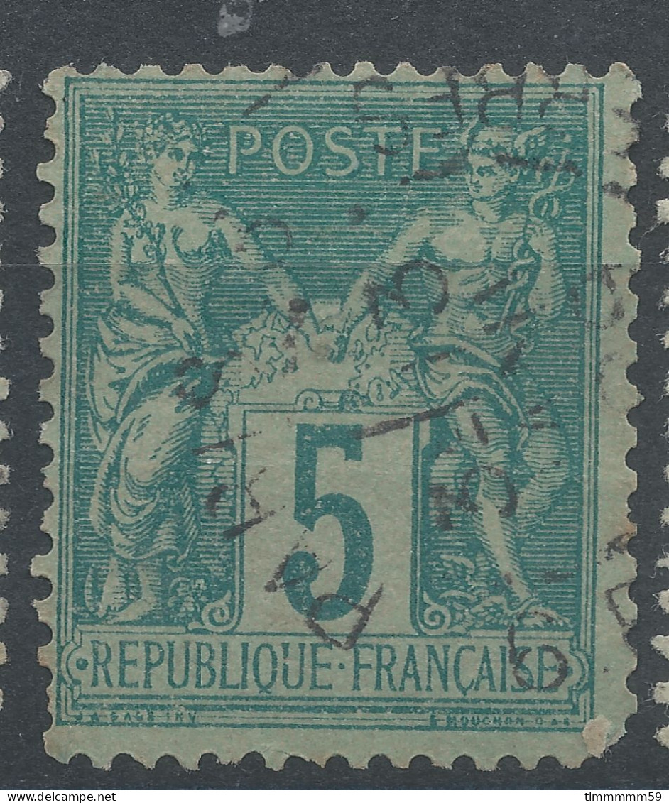 Lot N°83350   N°75, Oblitéré Cachet à Date De 6 PARIS 6. "Bd MALESHERBES"  ??????? - 1876-1898 Sage (Type II)