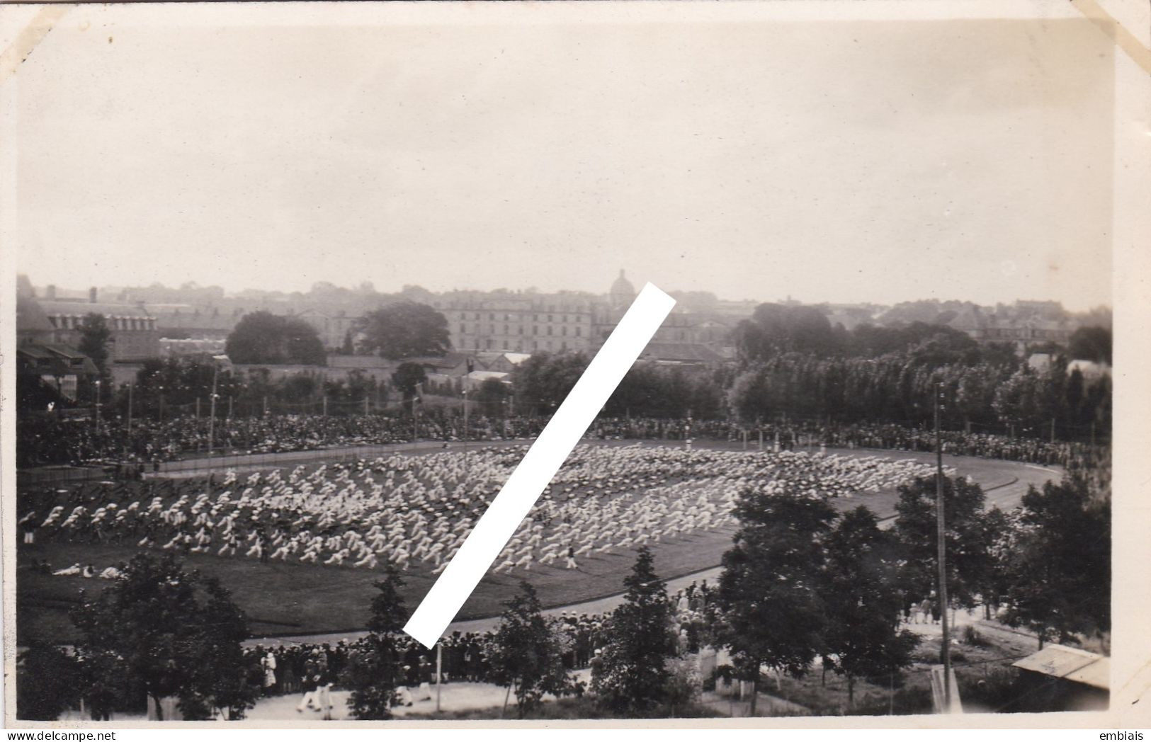 14 CAEN 1928 - Fête Fédérale De Gymnastique- Epreuves De Gymnastique Au Stade. Carte Photo R.Delassallle - Caen