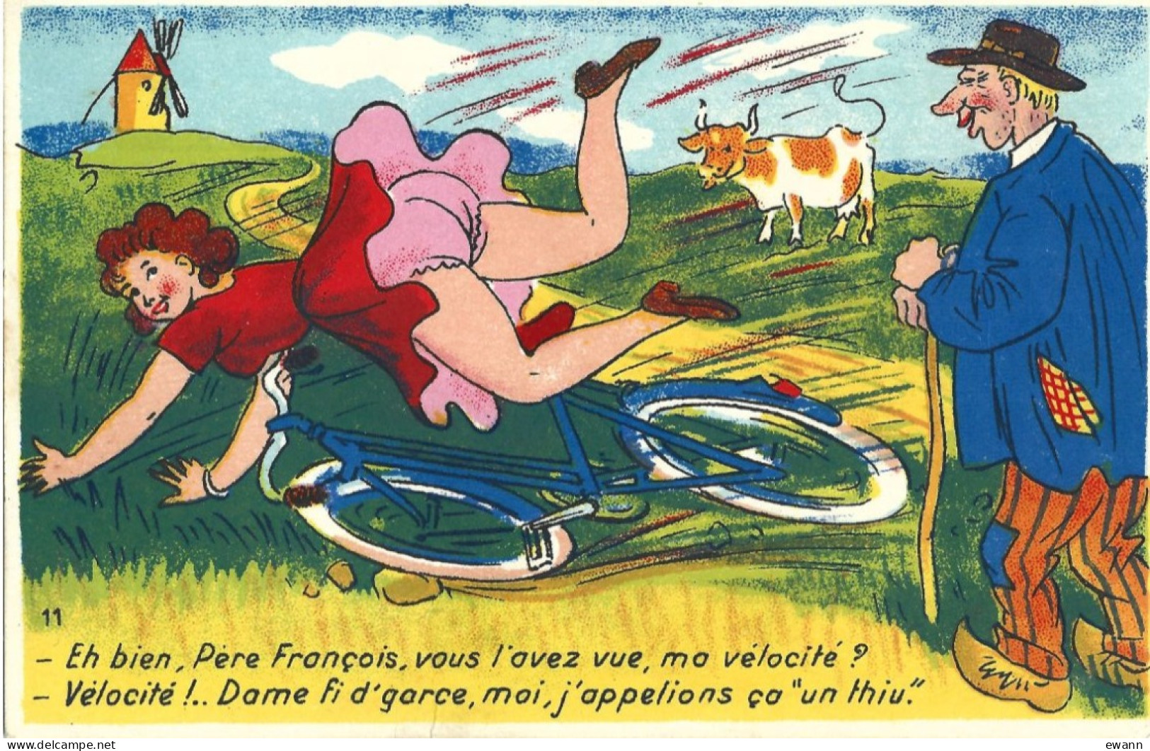 Carte Postale Humoristique Illustrée - "Eh Bien, Père François..." - Humor