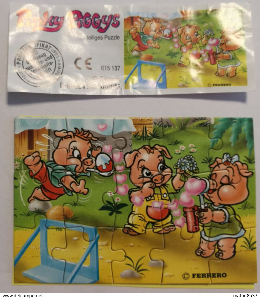 Kinder :  615137   Pinky Piggys 2000 - BPZ - Puzzels