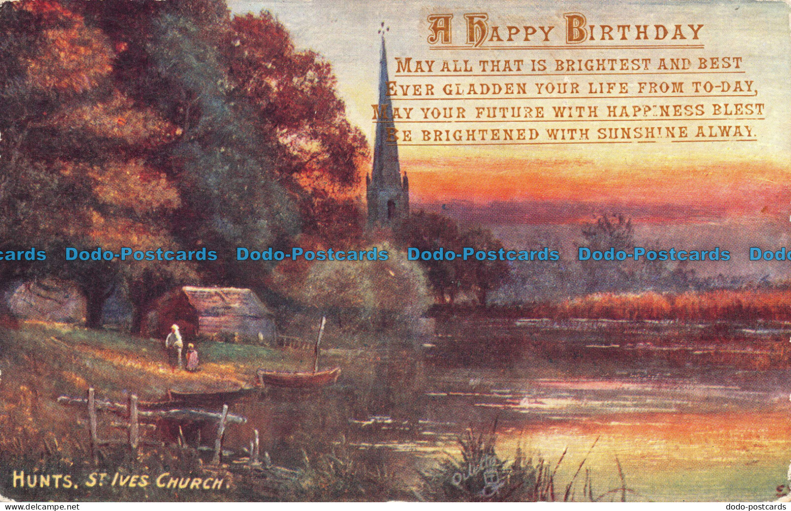 R075239 A Happy Birthday. May All That Is Brightest And Best. Hunts. St. Ives Ch - World