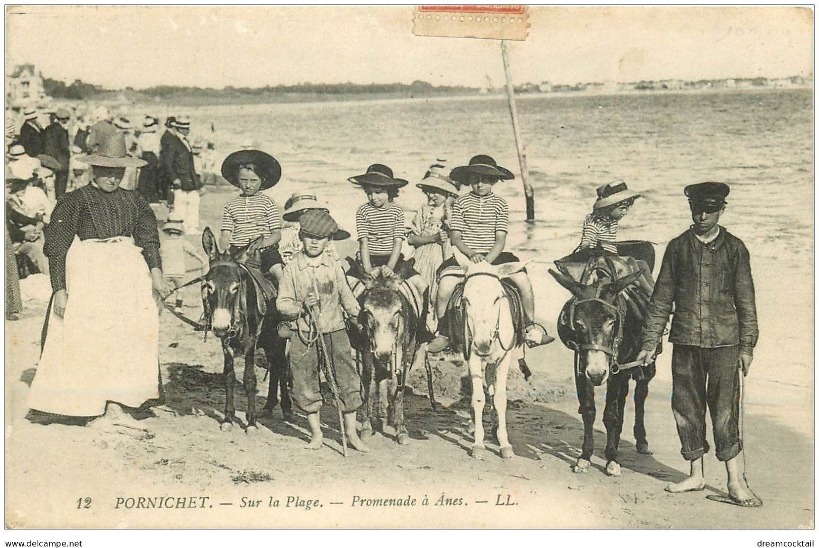 44 PORNICHET. Promenade à Anes Sur La Plage 1912 - Pornichet