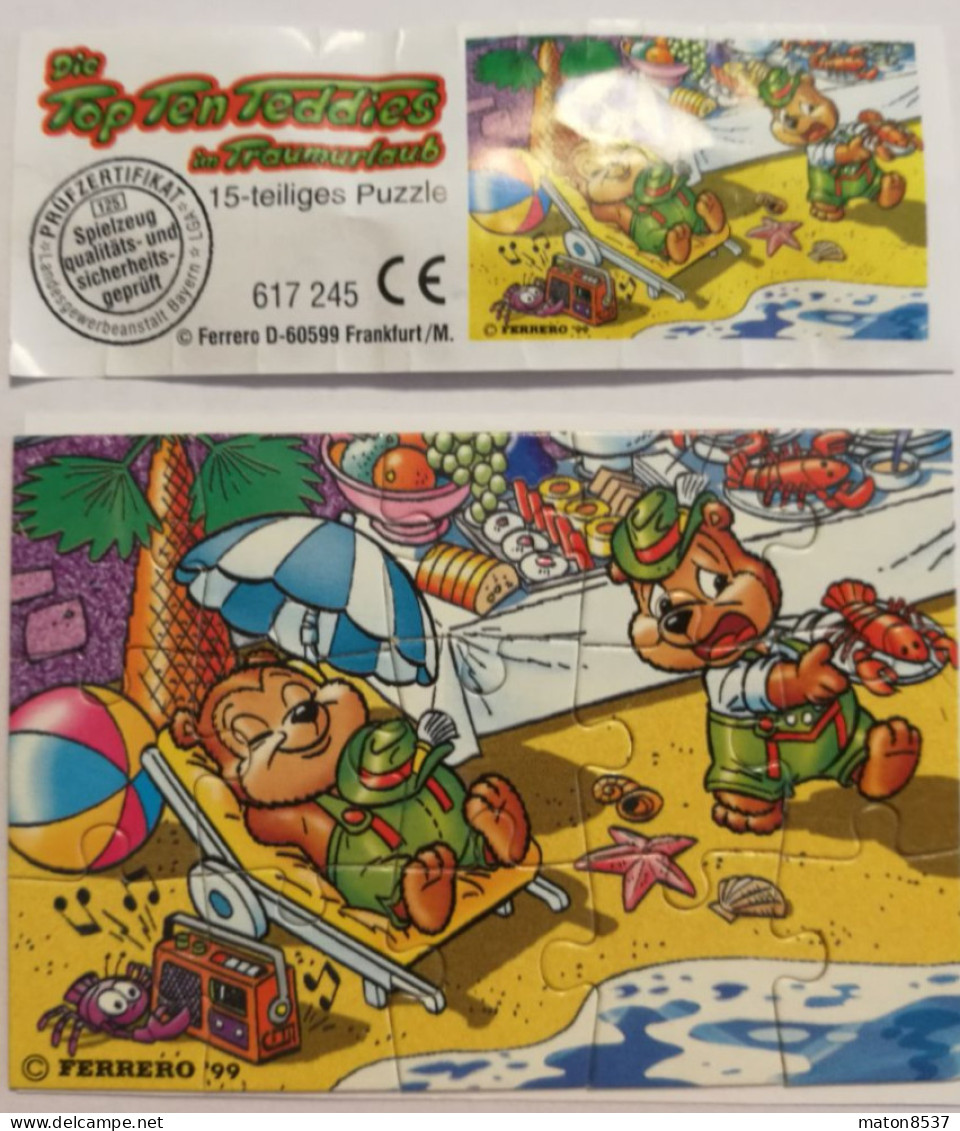 Kinder :  617245   Top Ten Teddies Traumurlaub 1999 - BPZ - Rompecabezas