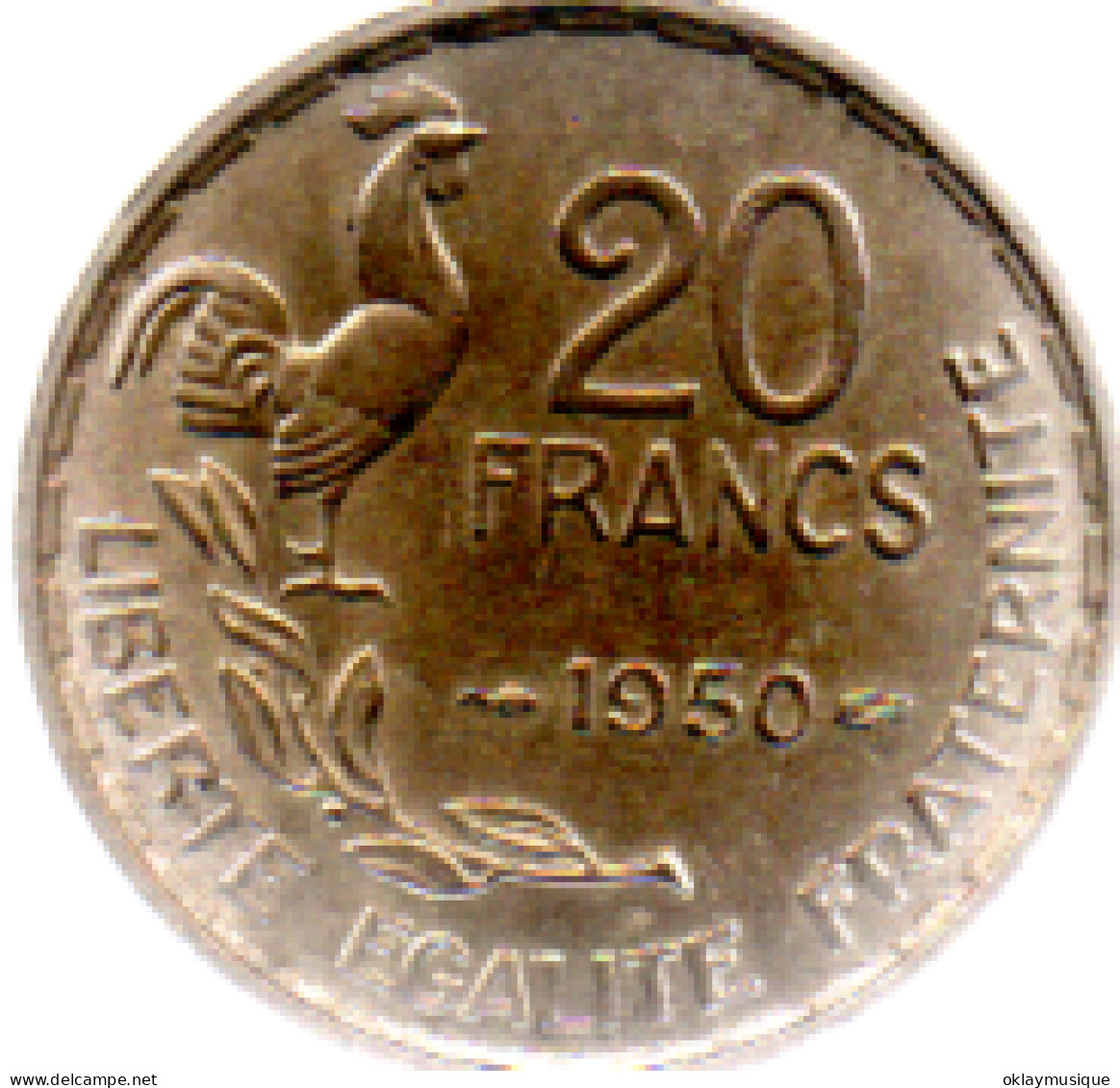 20 Francs  1950 (3 Plumes) - 20 Francs