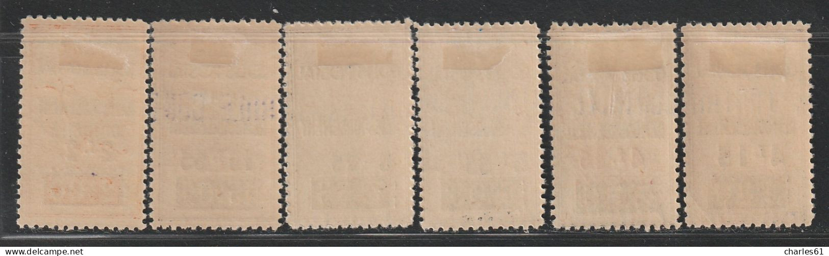 ALGERIE - COLIS POSTAUX - N°77+77a+78+79+81+82 * (1941) 6 Valeurs - Postpaketten