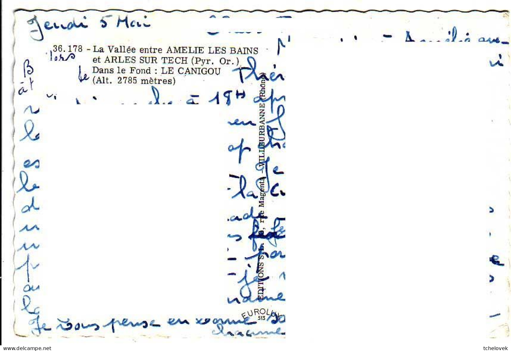 (66). Pyrenees Orientales. Amelie Les Bains. 36.178 Vallée Entre Amelie Et Arles Sur Tech & (2) - Sonstige & Ohne Zuordnung