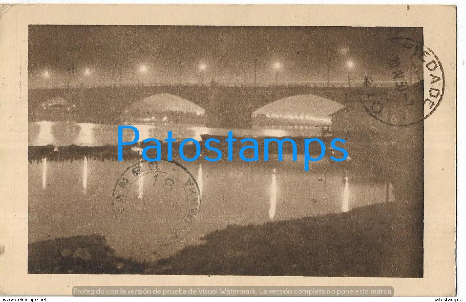 228679 POLAND WARSZAWA VIEW PARTIAL BRIDGE CIRCULATED TO BRAZIL POSTAL POSTCARD - Pologne