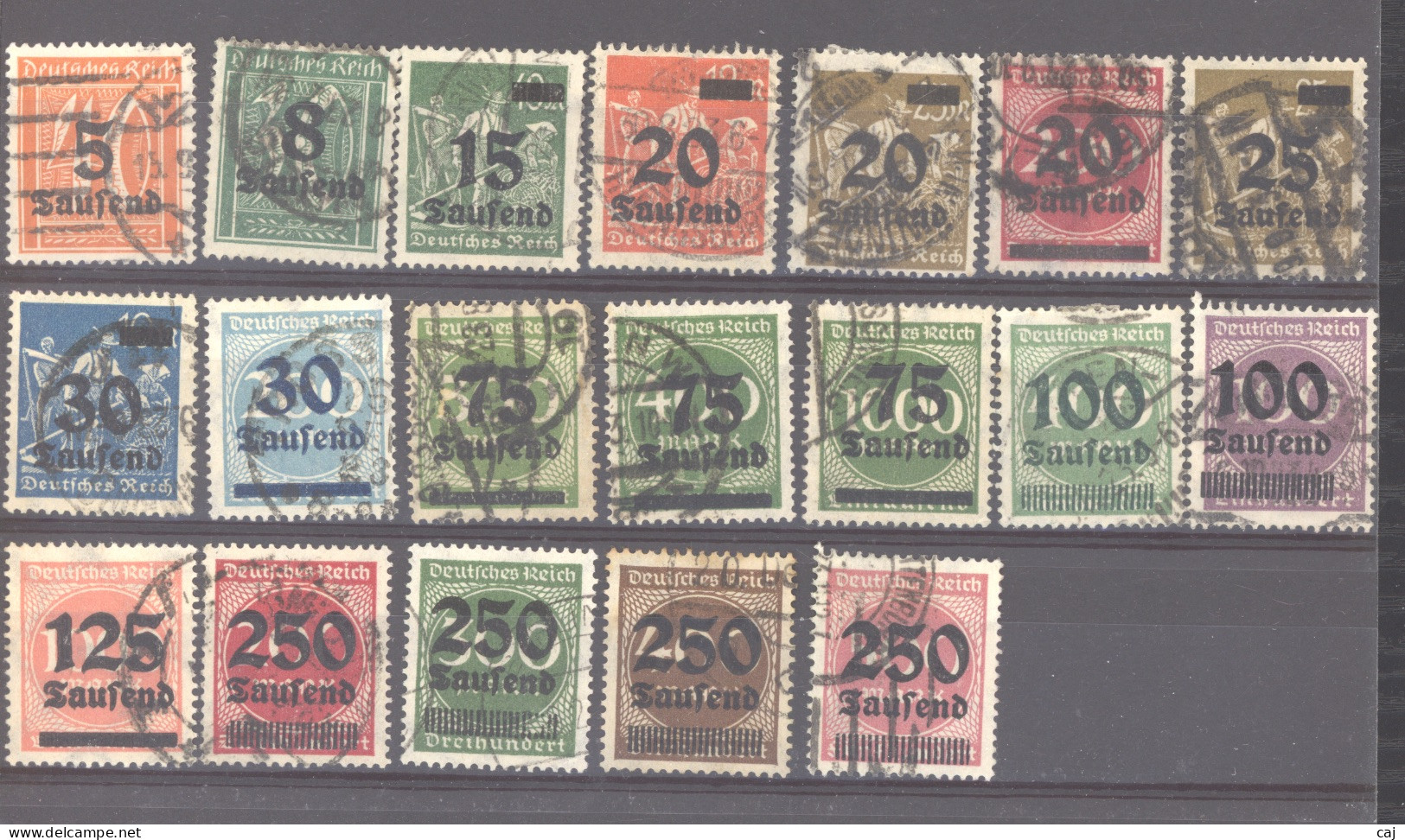 Allemagne  -  Reich :  Mi  277-95  (o) - Used Stamps