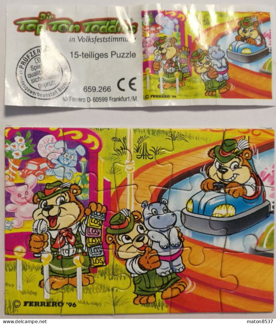 Kinder : 659266   Top Ten Teddies In Volksfeststimmung 1996 - BPZ - Puzzels