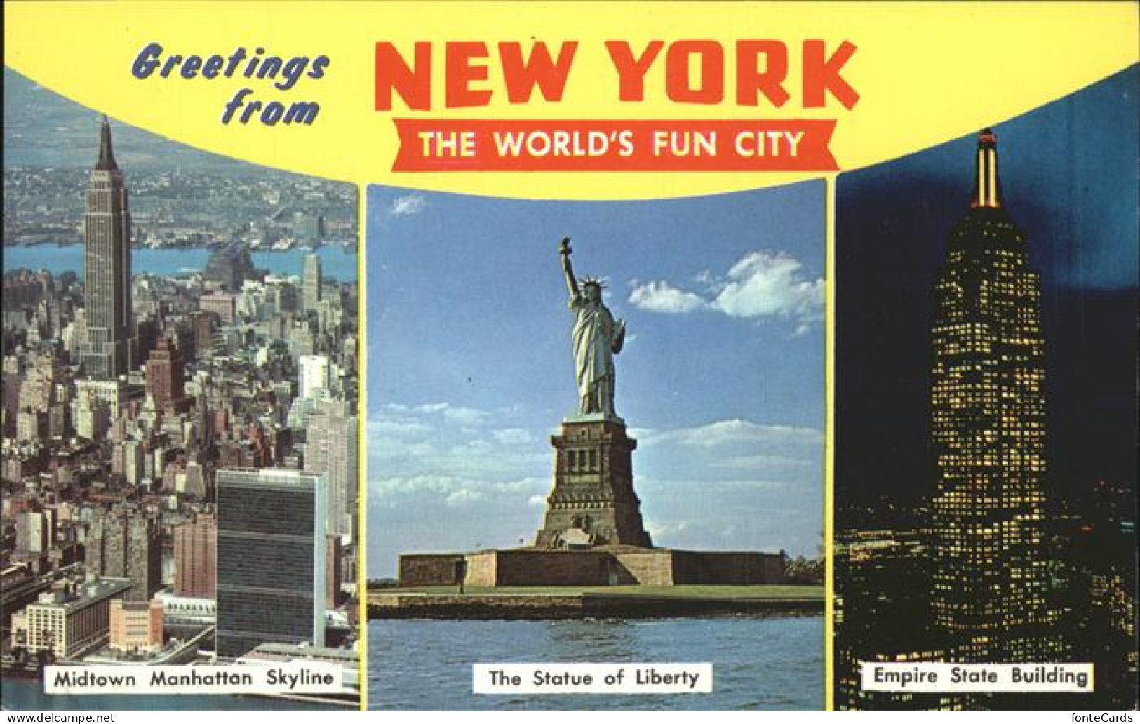 11491821 New_York_City Midtown Skyline Of Manhatten Statue Of Liberty Empire Sta - Altri & Non Classificati