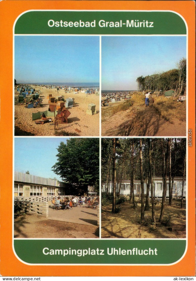 Uhlenflucht Strand-Ansichten Und Bungalows Auf Dem Campingplatz 1986 - Graal-Müritz