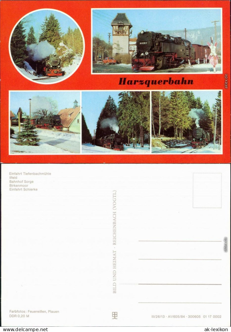 Harzbahn: Tiefenbachmühle/Ilfeld Bahnhof Sorge/Birkenmoor/Schierke 1987 - Trains