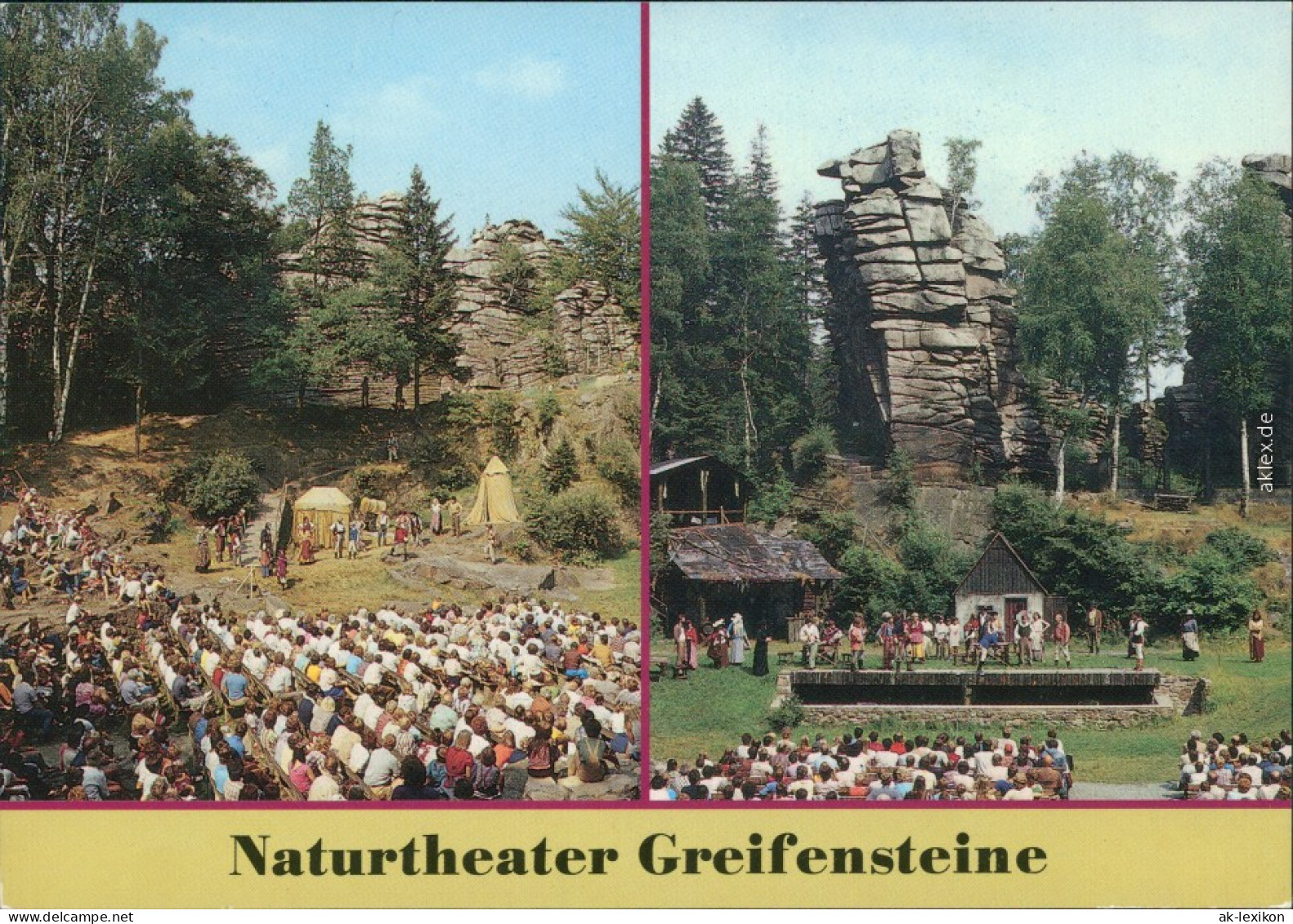 Annaberg-Buchholz Naturtheater Greifensteine Ansichtskarte 1988 - Annaberg-Buchholz