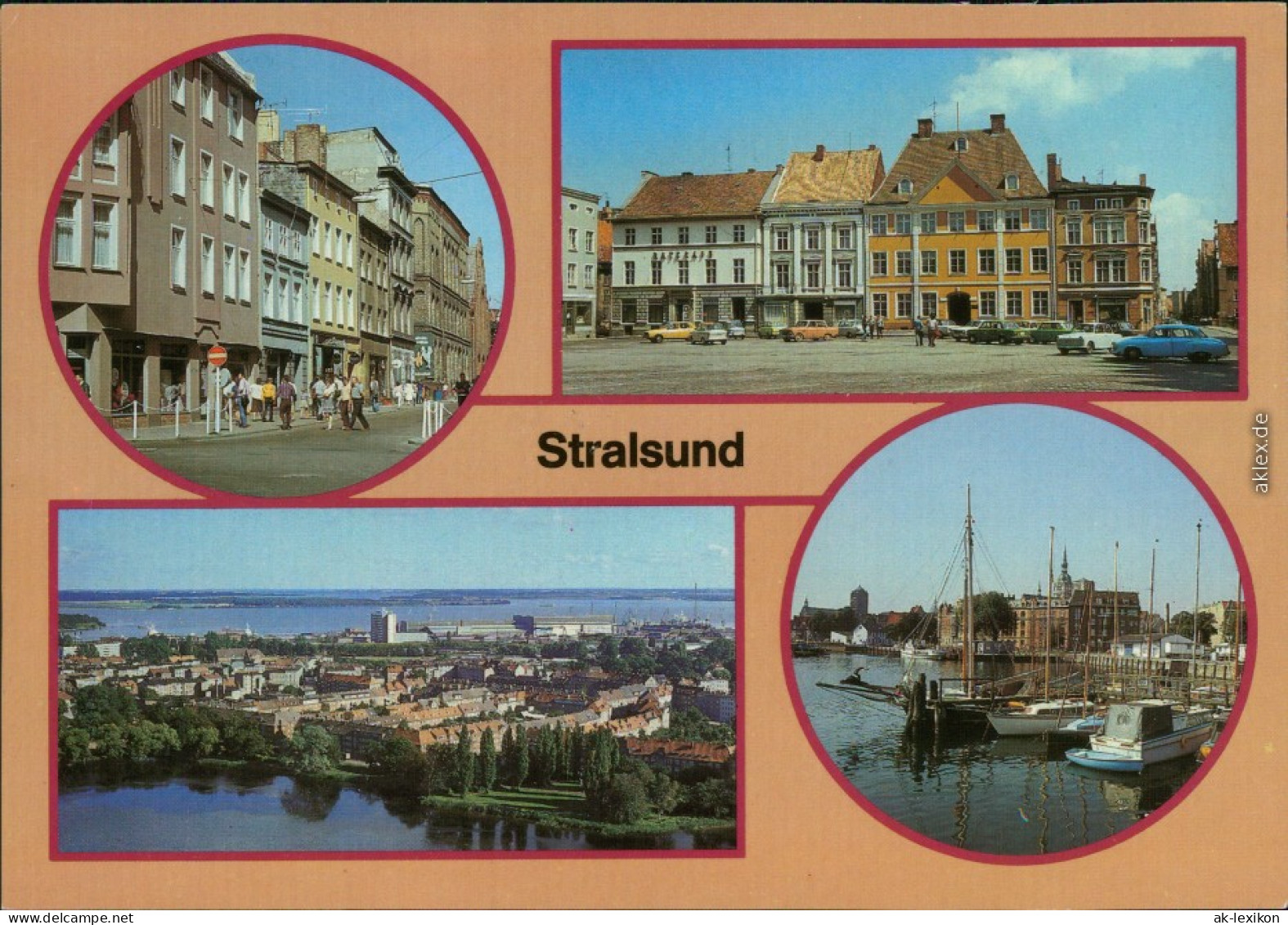 Stralsund Ossenreyerstraße, Am Alten Markt, Franken  Werft Drigge, Hafen 1987 - Stralsund