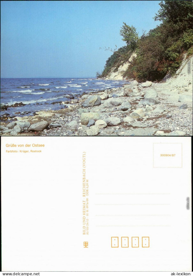 Mecklenburg Vorpommern Ufer-Ansicht Mit Blick Aufs Meer Bild Heimat DDR 1987 - Autres & Non Classés