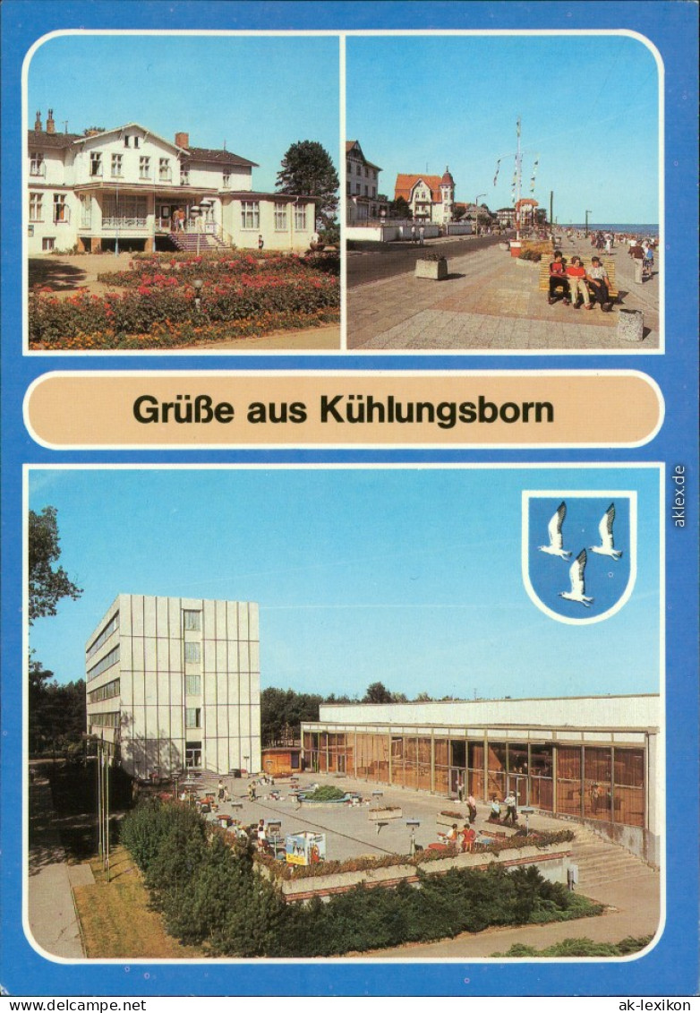 Kühlungsborn Ostsee-Hotel - Reisebüro Der DDR, Strandpromenade,   1988 - Kuehlungsborn