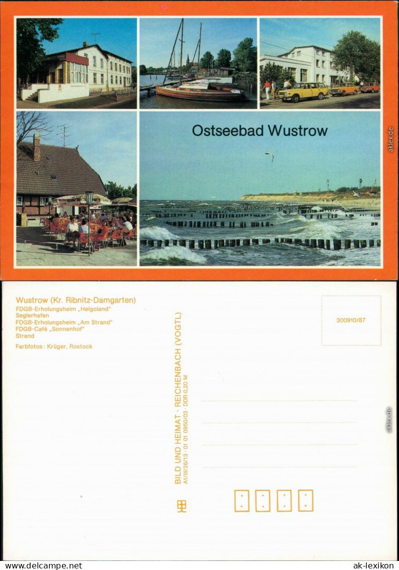 Wustrow (Mecklenburgische Seenplatte) FDGB-Erholungsheim   Segelhafen,  1987 - Sonstige & Ohne Zuordnung