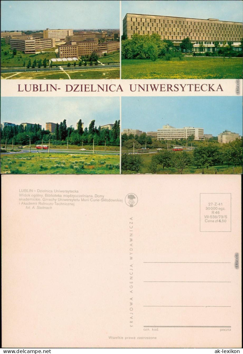 Lublin Lublin Uniwersytecka/Universität 4 Bild 1973 - Pologne