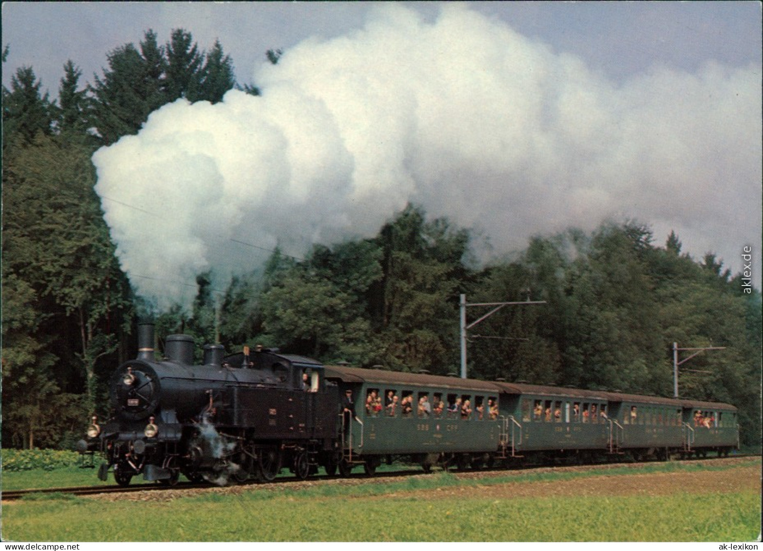 Beromünster SBB-Dampflok Eb 3/5 5819 Mit Reisezug 1998 - Autres & Non Classés