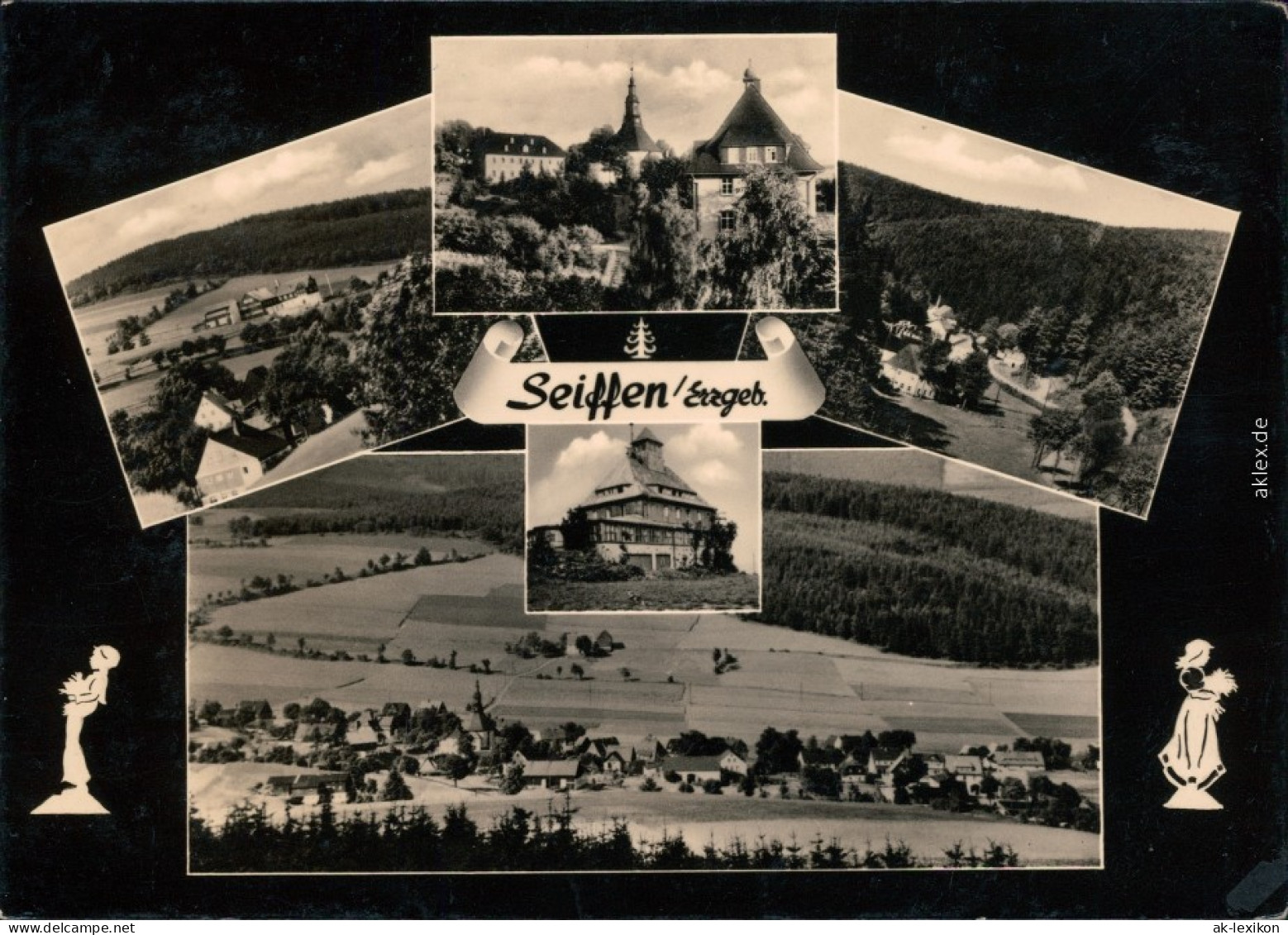 Seiffen (Erzgebirge) Verschiedene Ansichten Von Der Stadt Und Dem Umland 1962 - Seiffen