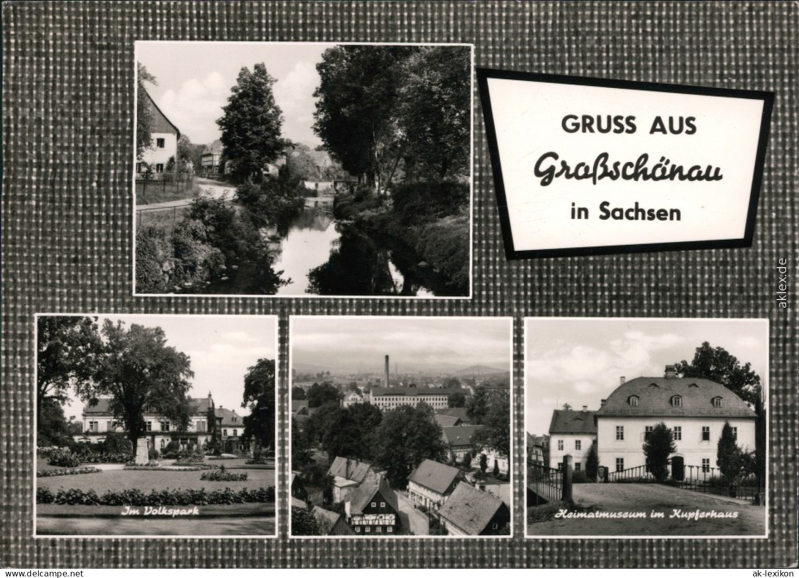 Großschönau (Sachsen) Lausur, Im Volkspark,  Fabrikschornstein  967 - Grossschoenau (Sachsen)