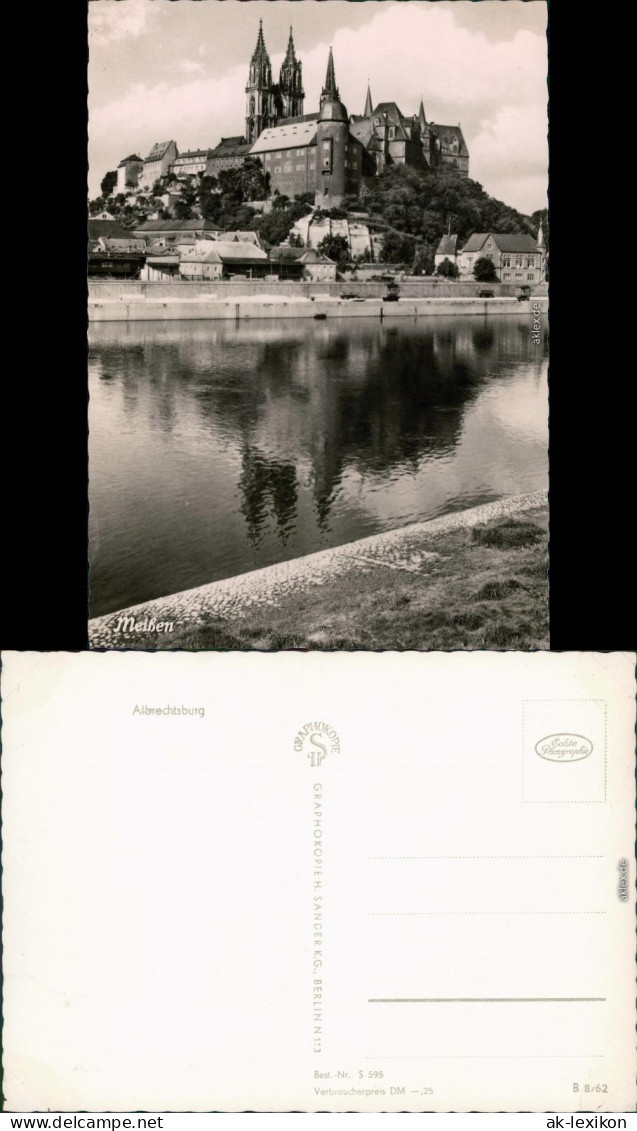 Meißen Blick Zum Schloss Albrechtsburg Foto Ansichtskarte  1962 - Meissen