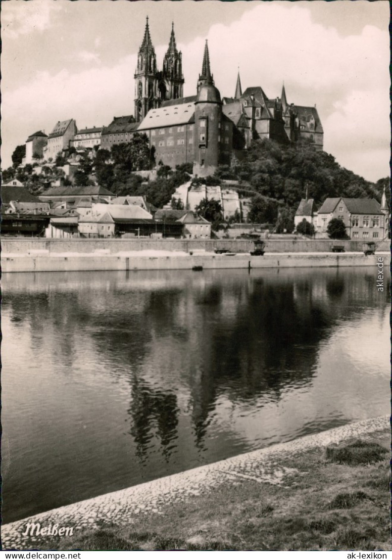 Meißen Blick Zum Schloss Albrechtsburg Foto Ansichtskarte  1962 - Meissen