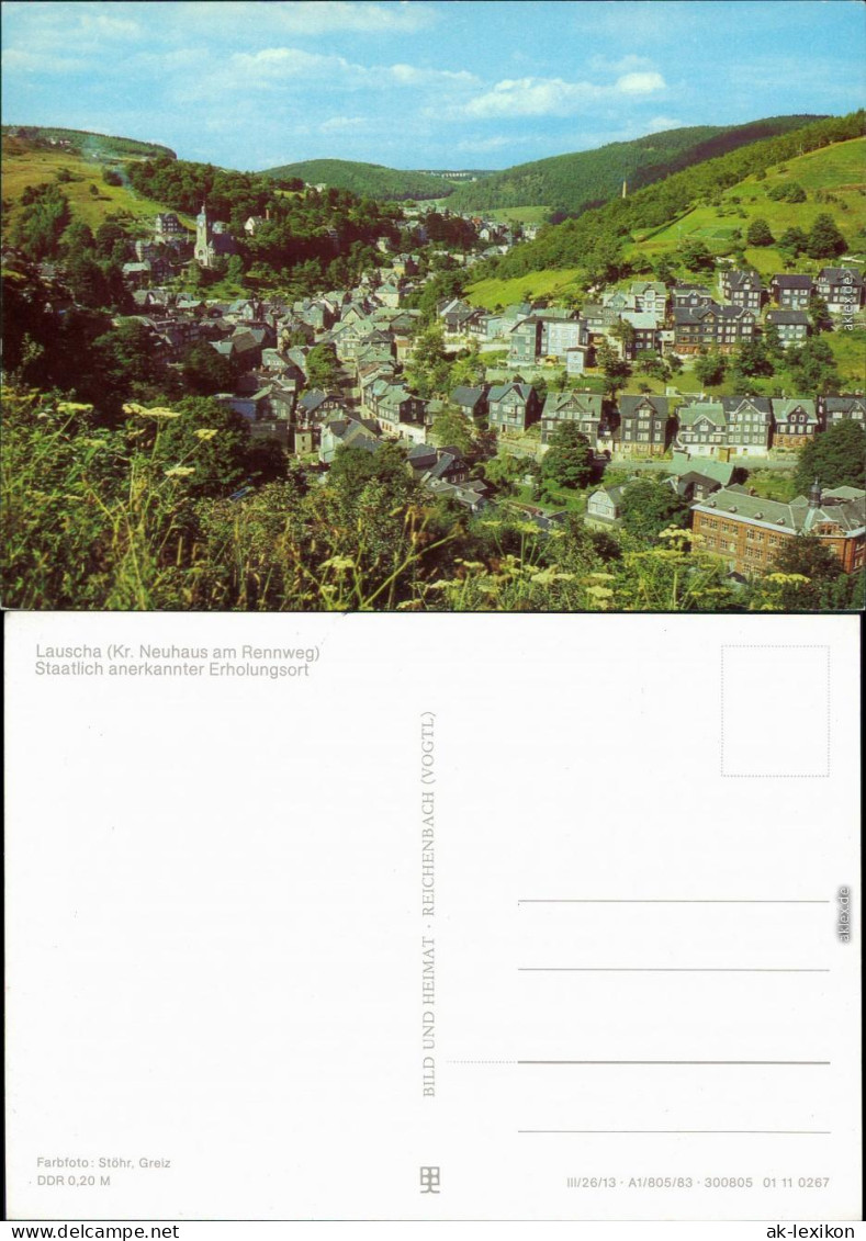 Lauscha Panorama-Ansicht Ansichtskarte 1983 - Autres & Non Classés