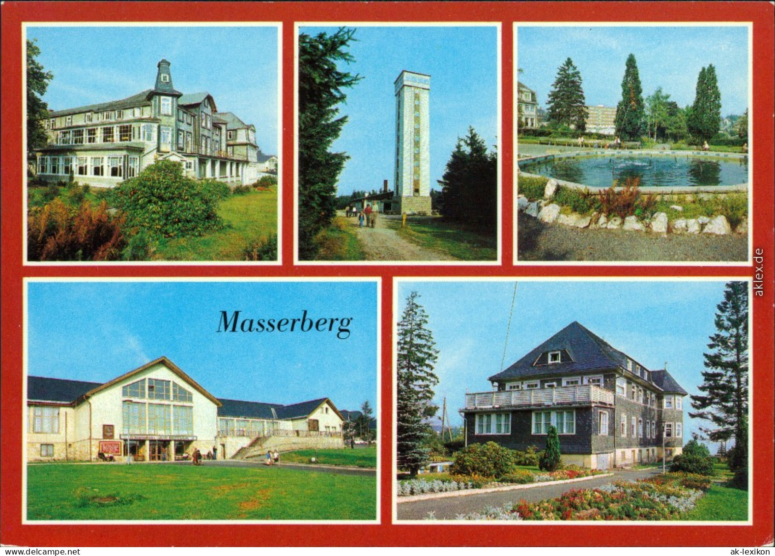 Masserberg Hotel-Kurhaus, Kurpark Augenheilstätte "Dr. Georg Lenz" Haus I 1984 - Autres & Non Classés