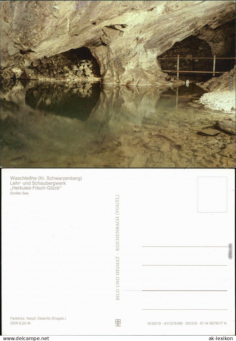 Waschleithe Grünhain Beierfeld Lehr- Und Schaubergwerg   Großer See Xxx 1986 - Grünhain