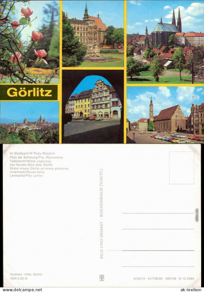 Görlitz Zgorzelec Im Stadtpark, Platz Der  Norden   Leninplatz 1980 - Goerlitz