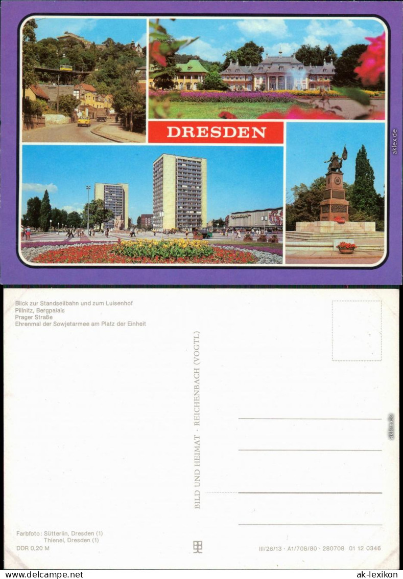 Dresden  Prager Straße, Ehrenmal Der Sowjetarmee Am Platz Der Einheit,   1982 - Dresden