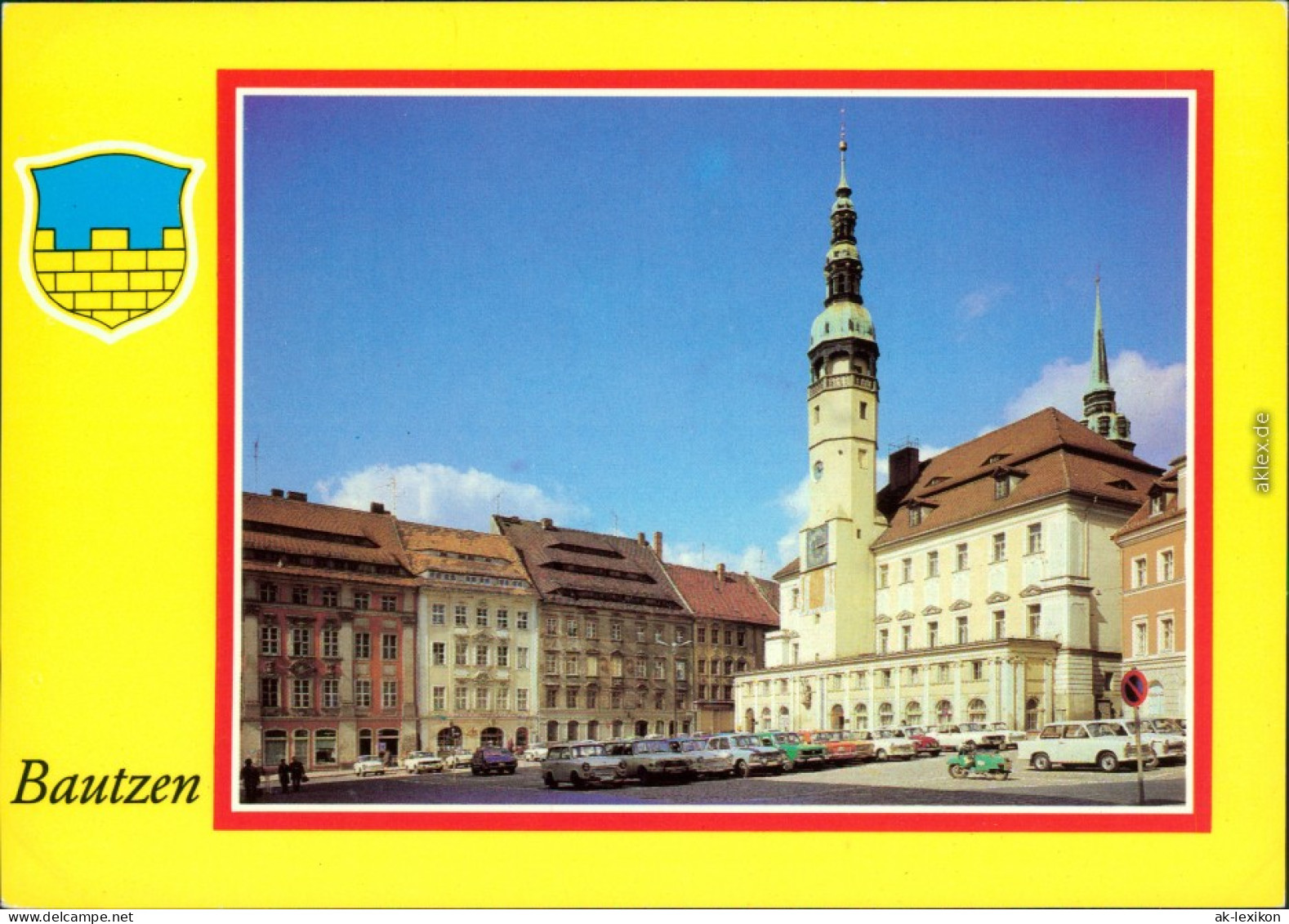 Bautzen Budyšin Markt Und Rathaus Mit Parkenden Trabant's 1982 - Bautzen