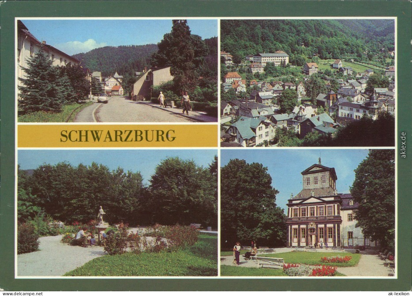 Schwarzburg Unterer Ort, Teilanischt, Parkanlage, Kaisersaalgebäude 1987 - Other & Unclassified