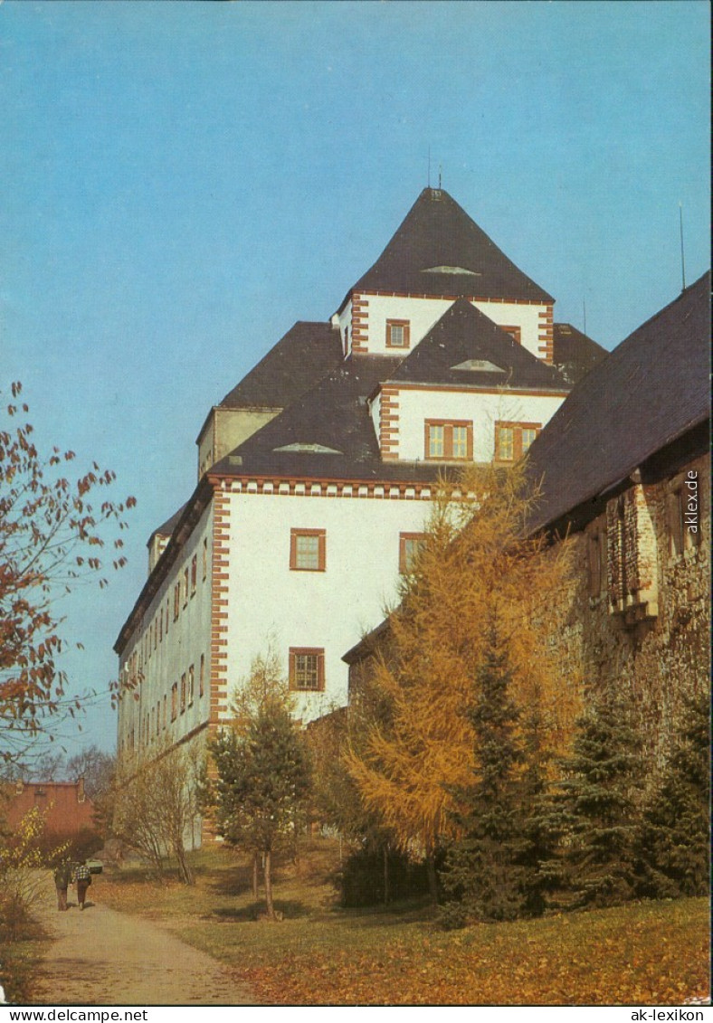 Augustusburg Schloss Augustusburg: Westseite 1986 - Augustusburg