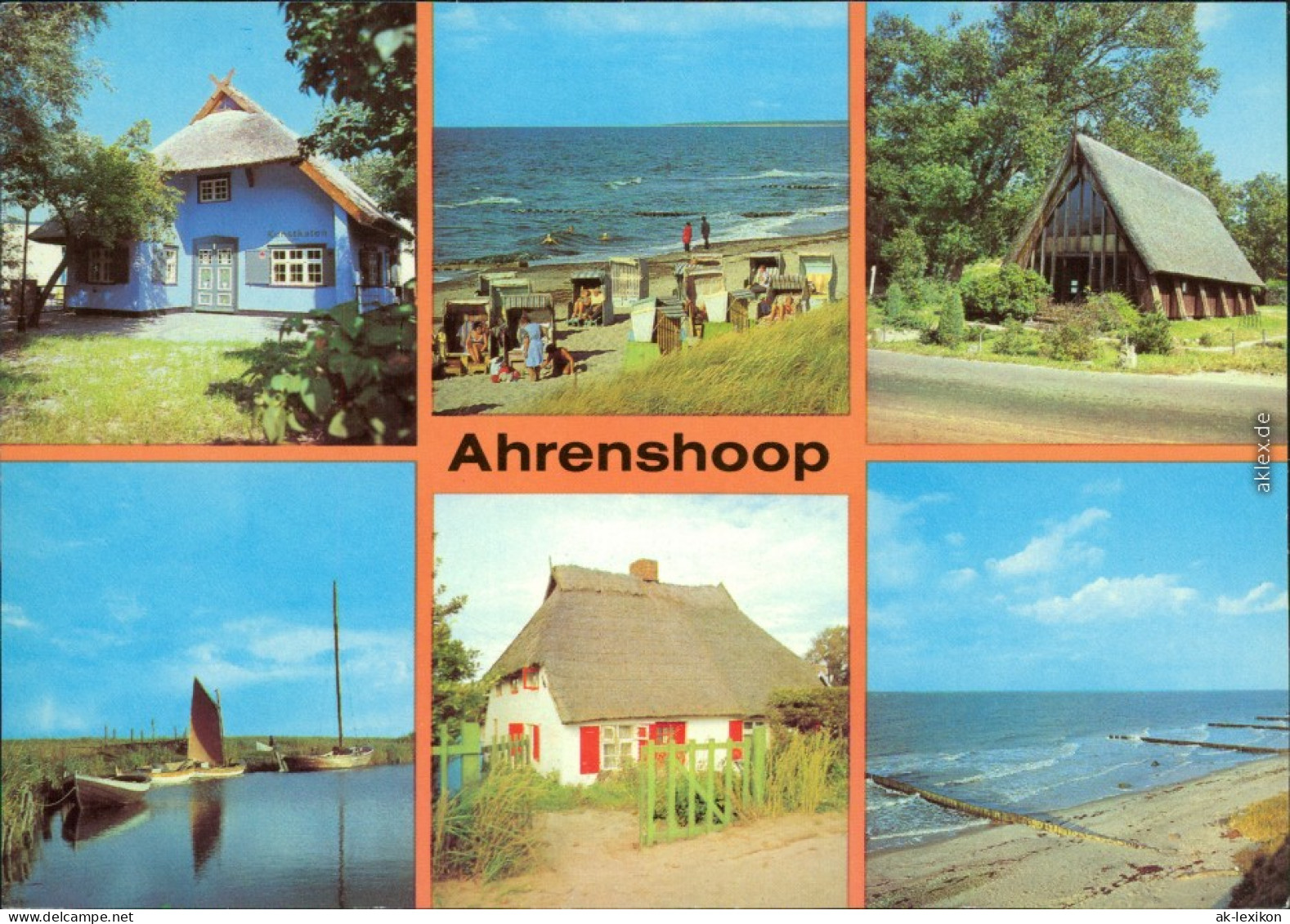 Ahrenshoop Kunstkaten, Strand, Kirche, Hafen, Deichhaus, Meer 1981 - Autres & Non Classés