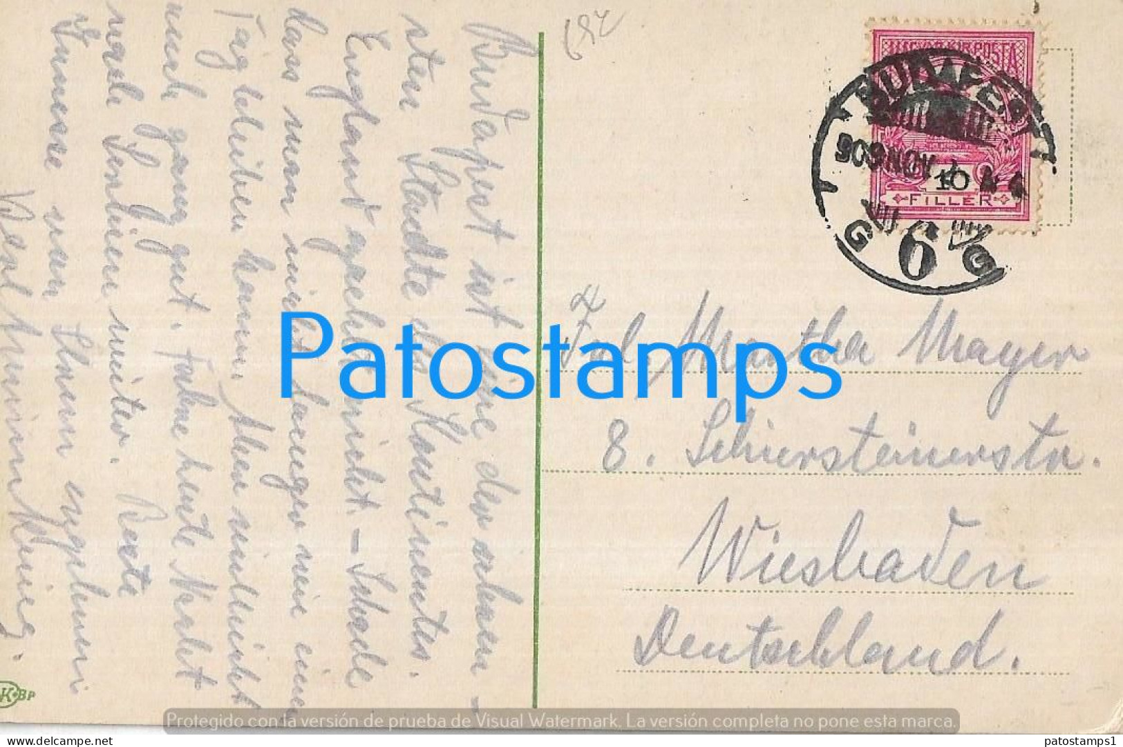 228680 HUNGARY BUDAPEST SZABADSAG TER PLACE CIRCULATED TO GERMANY POSTAL POSTCARD - Hungary