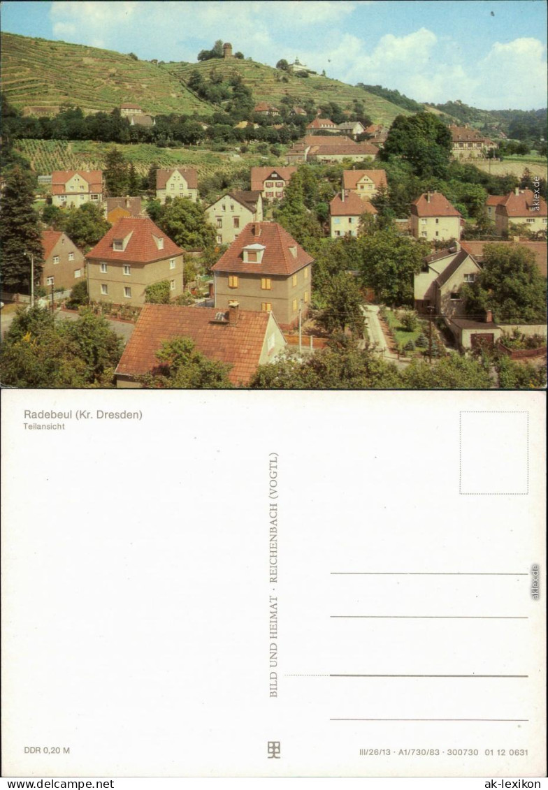 Kötzschenbroda-Radebeul Teilansicht Ansichtskarte 1983 - Radebeul