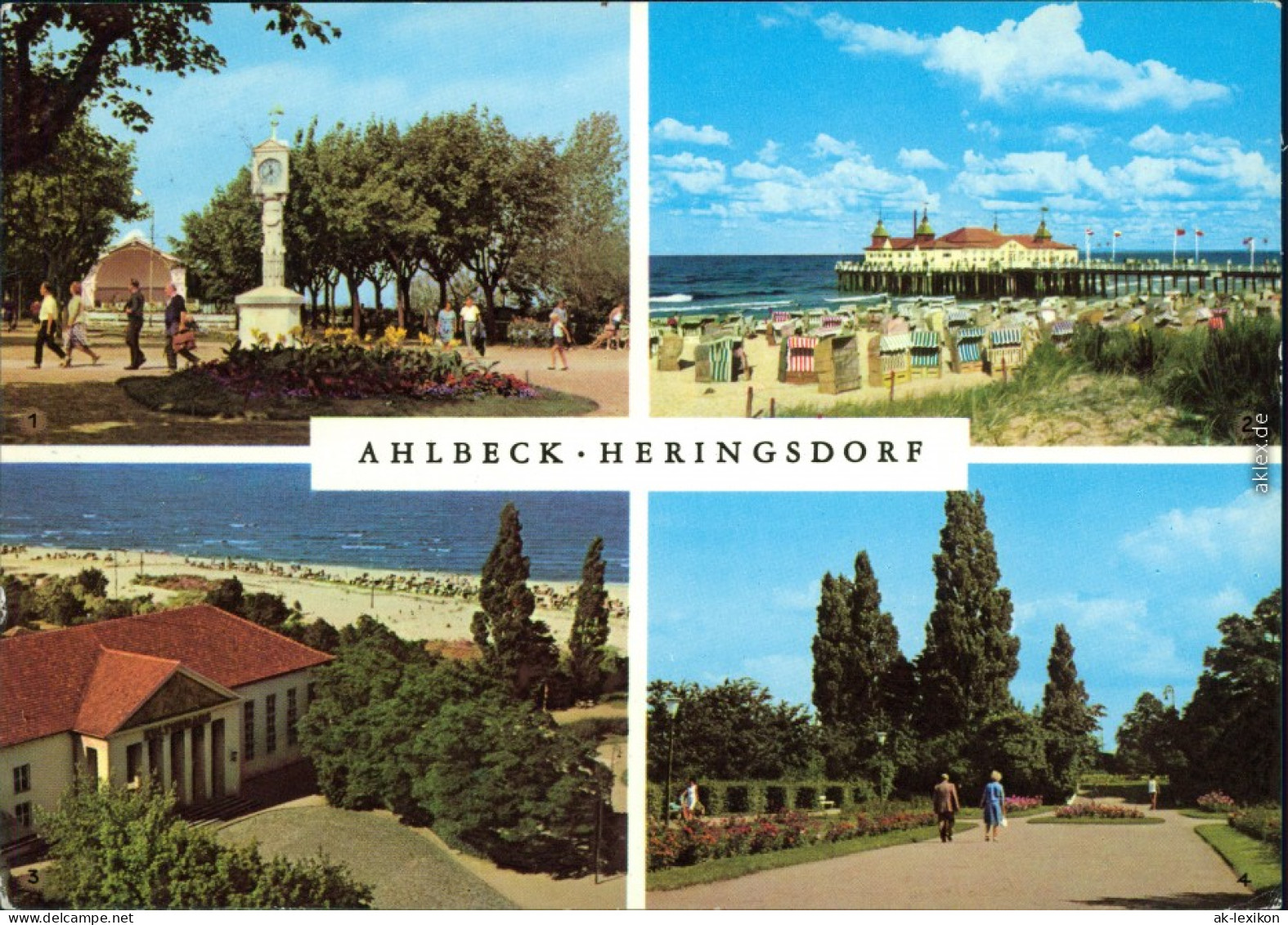 Heringsdorf  Usedom 1. U. 2. Seebad Ahlbeck - Kurpark Mit Musikpavillon  1978 - Other & Unclassified