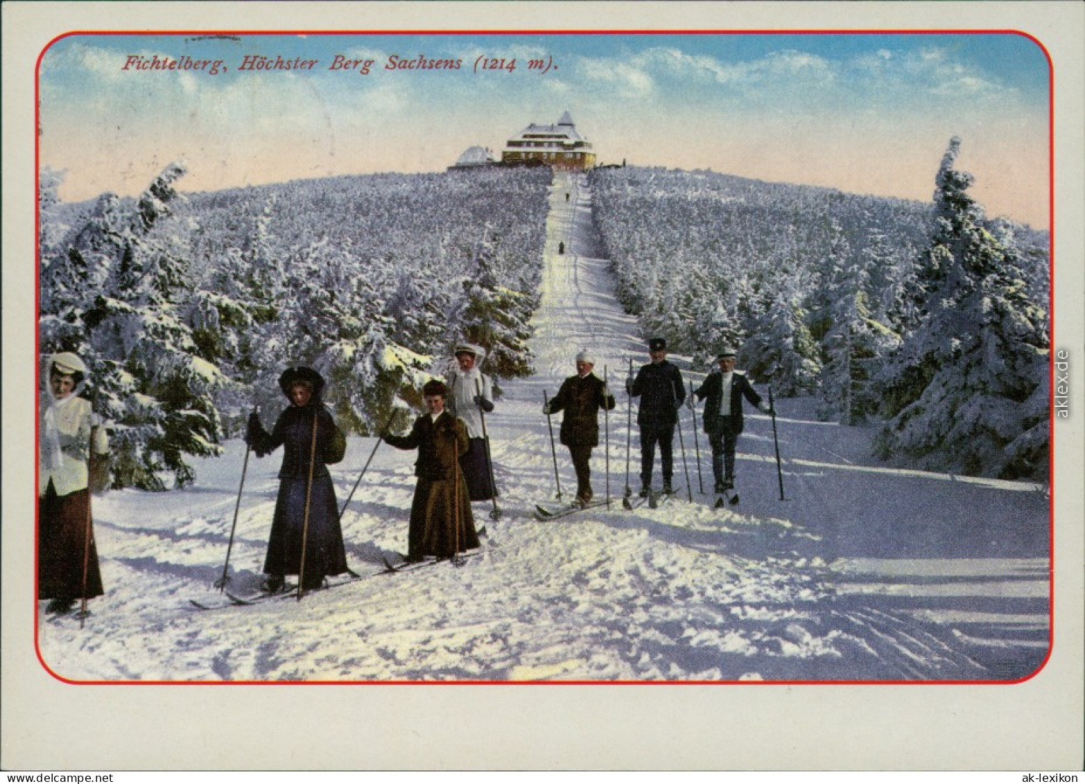 Oberwiesenthal Fichtelberghaus Und Wetterwarte  Skifahren 1920 - Oberwiesenthal