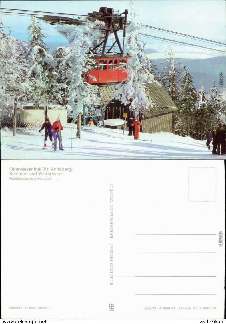Oberwiesenthal Fichtelberg-Schwebebahn Seilbahn Bild Heimat Xxx 1984 - Oberwiesenthal