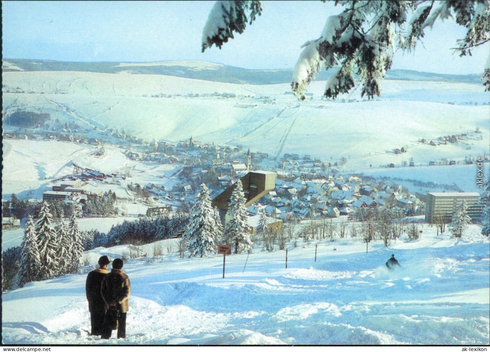 Oberwiesenthal Panorama-Ansicht Mit Spungschanze 1984 - Oberwiesenthal