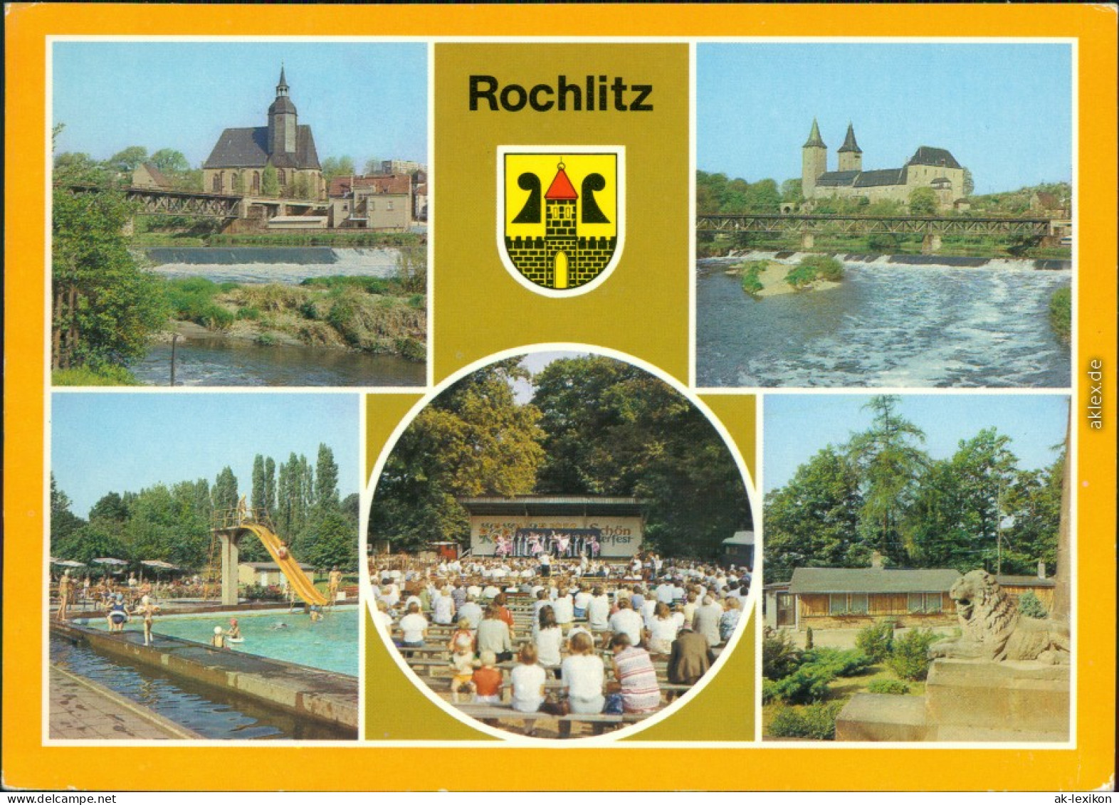 Rochlitz Freilichtbühne Muldeninsel, Waldschänke Am Rochlitzer Berg 1986 - Rochlitz