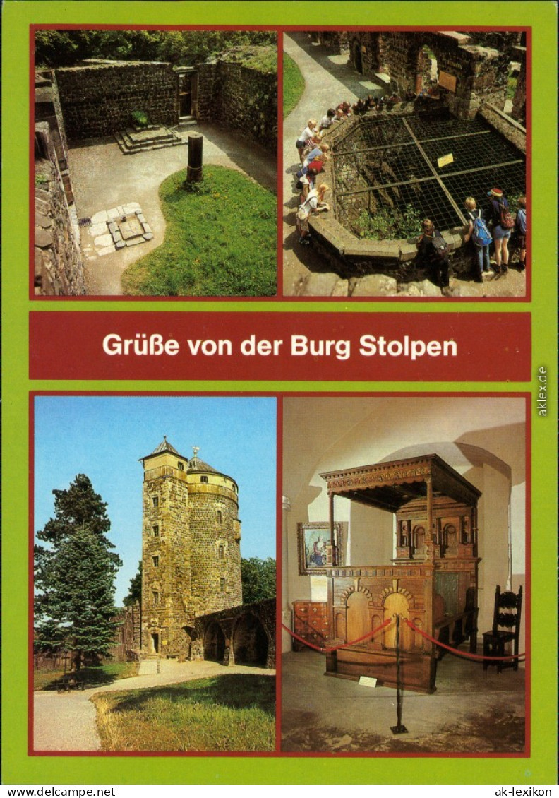 Stolpen Coselgrab, Brunnen, Johannisturm, Im Coselturm 1984 - Stolpen