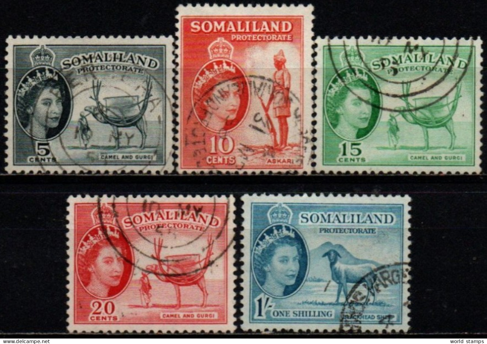 SOMALILAND 1953-8 O - Somaliland (Herrschaft ...-1959)